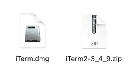 Figure 2. The file downloaded from the fake website (left) and the official website (right)