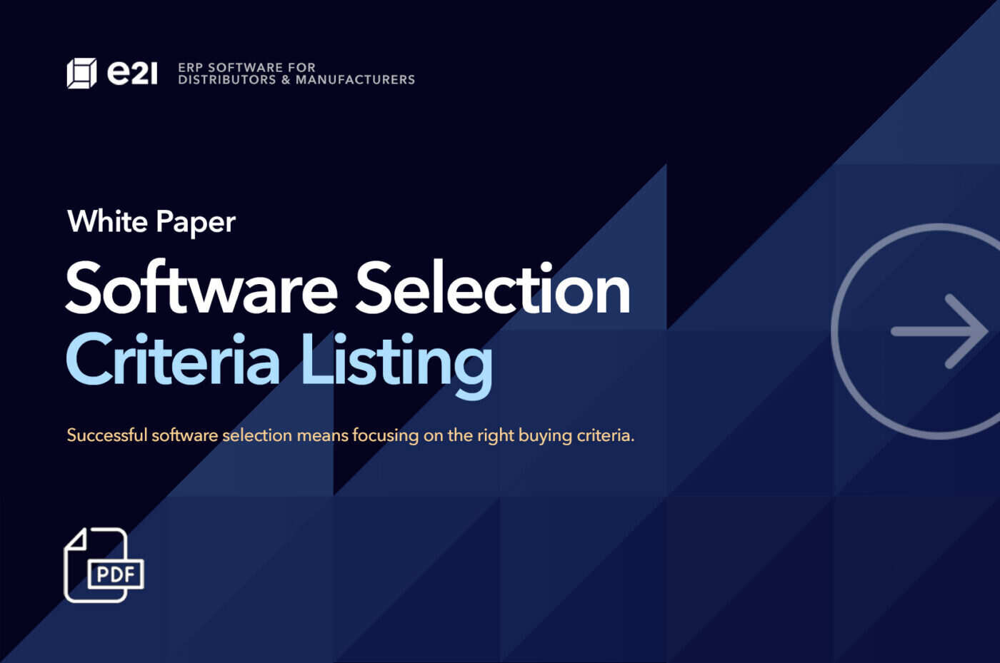 Software Selection Process Steps | E21 ERP Systems