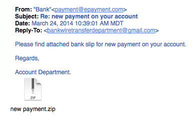 Accounting phishing example
