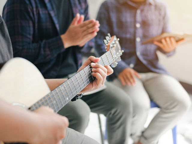 small group with guitar