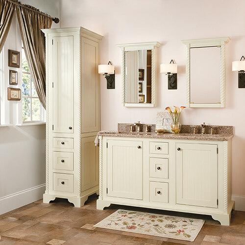 Bathroom Vanity Cabinetry, How Tall Are Vanity Cabinets