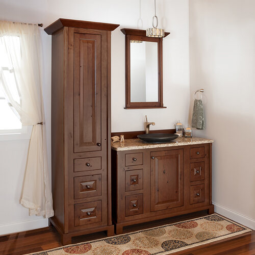 Bathroom Vanities Cabinets Elegant, Bathroom Vanity And Linen Closet Sets