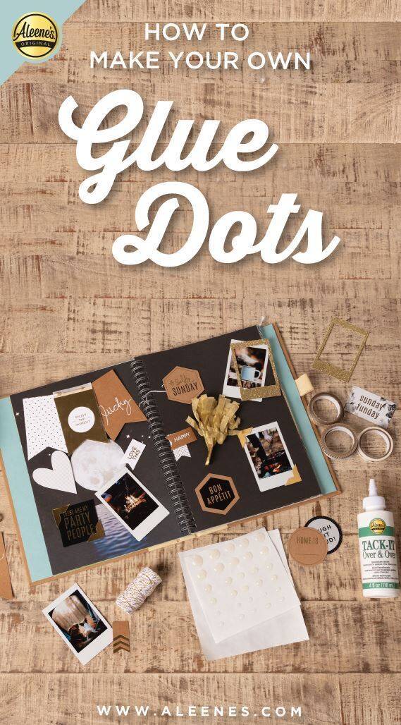 How to make your own glue dots in any size 