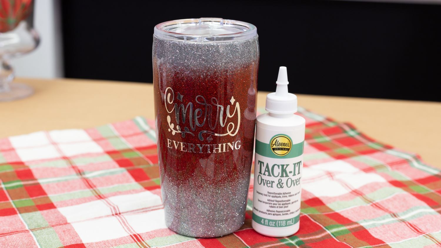 Aleene's Original Glues - How to Make a Glitter Tumbler with the Tack-It  Method