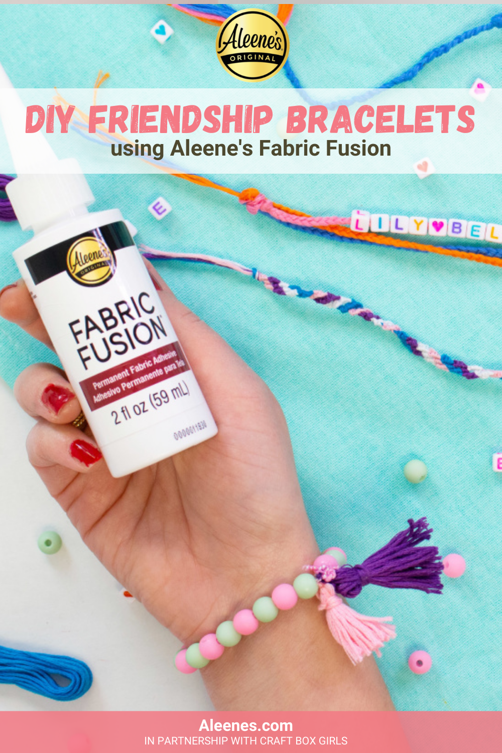 Aleene's Original Glues - Easy DIY Friendship Bracelets with Fabric Glue