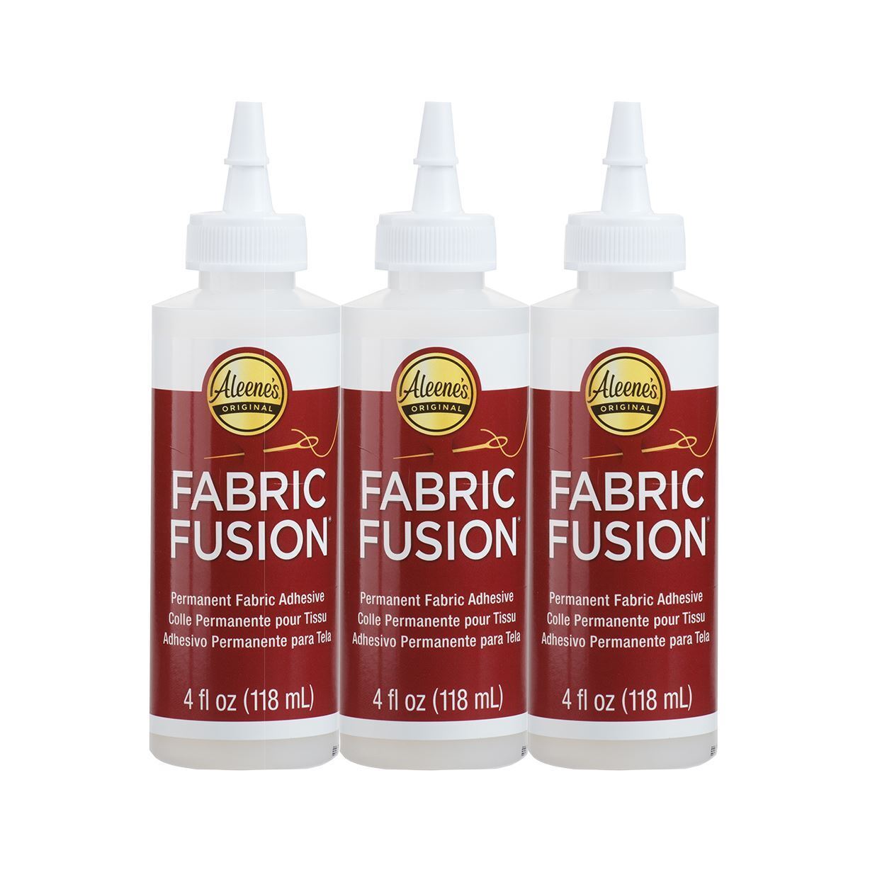 Aleene's Fabric Fusion Permanent Adhesive Dual Ended Pen-1.6oz - 3 Pack