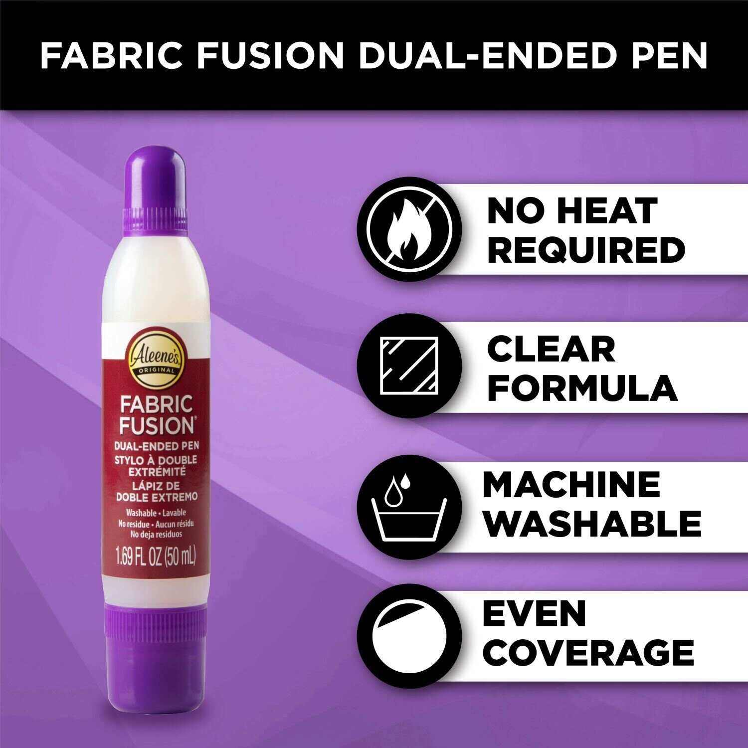 Aleene's® Fabric Fusion 0.63 fl oz Pen 2 Pack, Permanent Fabric Adhesive 