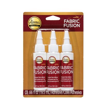 Fabric Fusion Fabric Glue Permanent Clear Washable 4oz for Patches, Rug Glue,  Clothing Glue, No Sew Fabric Glue with Pixiss Art Dotting Stylus Pens 5 pcs  Set