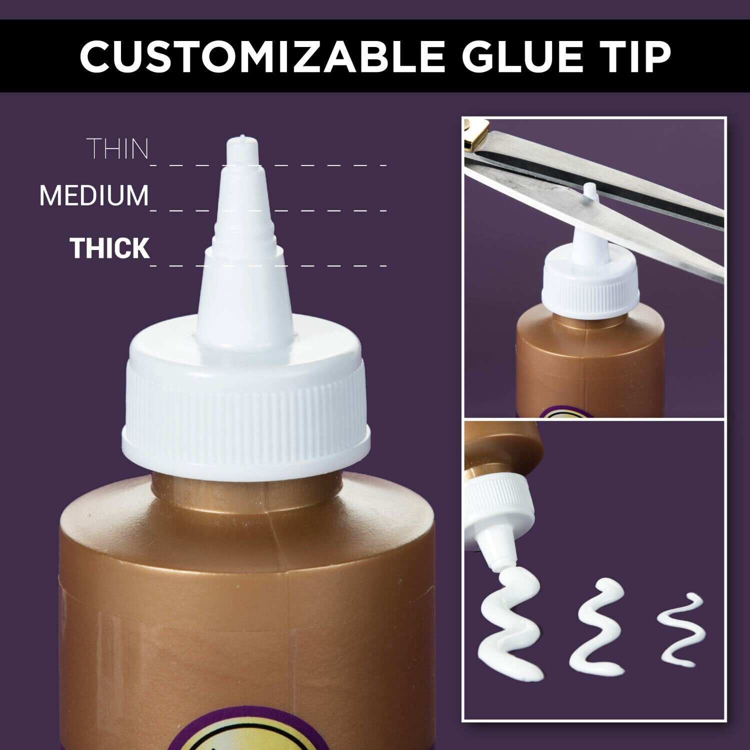 FXOEE Craft Glue Quick Dry Clear 4fl oz / 120ml, Precision Art