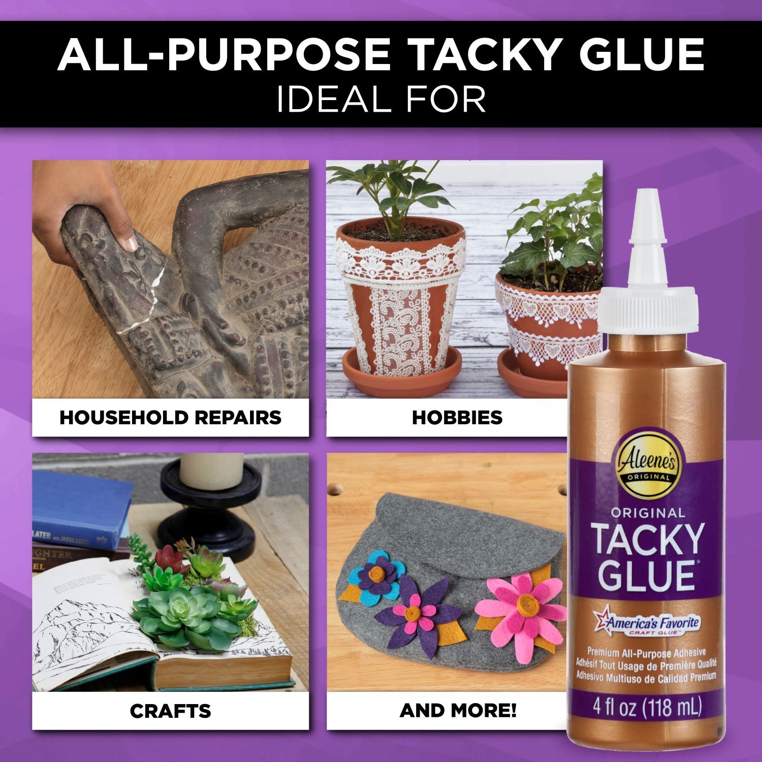 Aleene's Always Ready Turbo Tacky Glue 4 oz.
