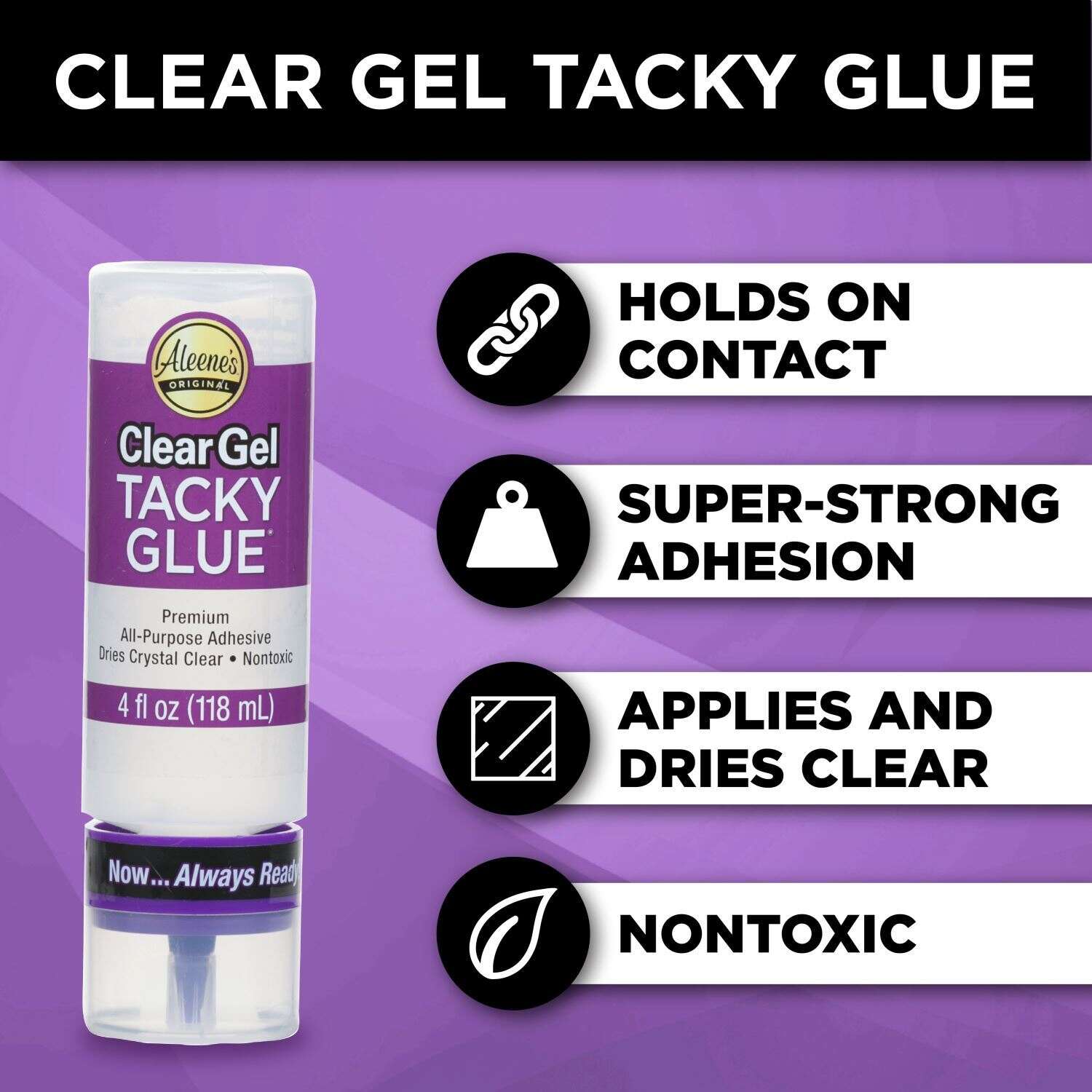 Aleene's Always Ready Clear Gel Tacky Glue 4 oz.