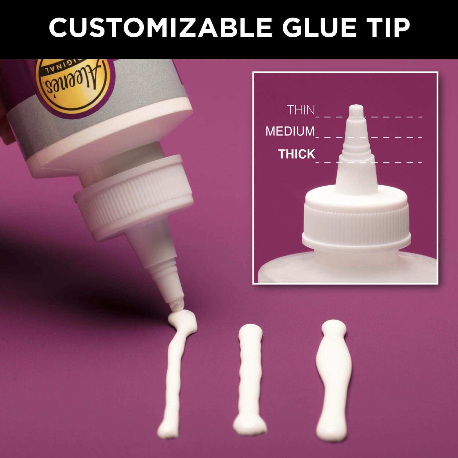 Buy 4oz Craft Glue & Precision Tips, Strong Tacky Glue, Craft Glue