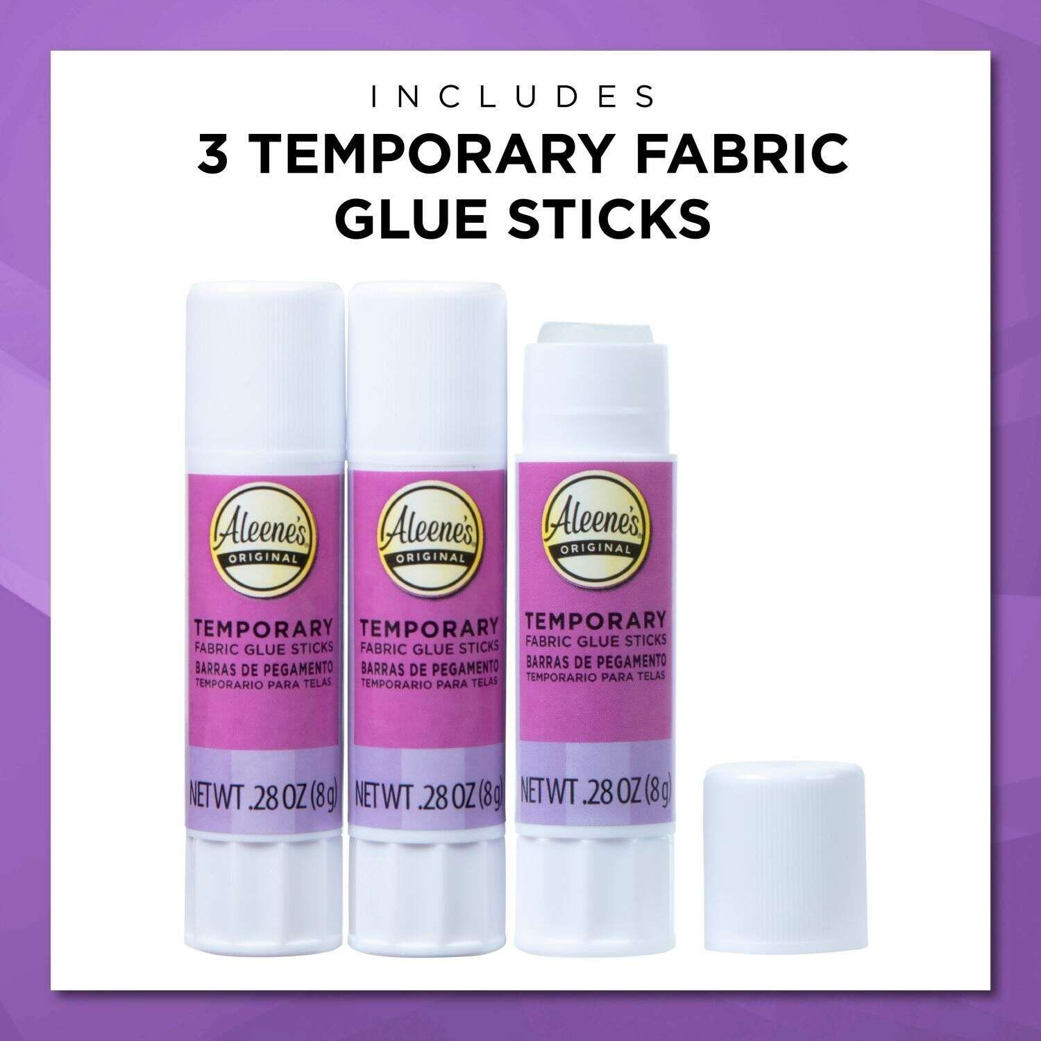 Aleene's Original Glues - Aleene's Temporary Fabric Glue Sticks 3 Pack