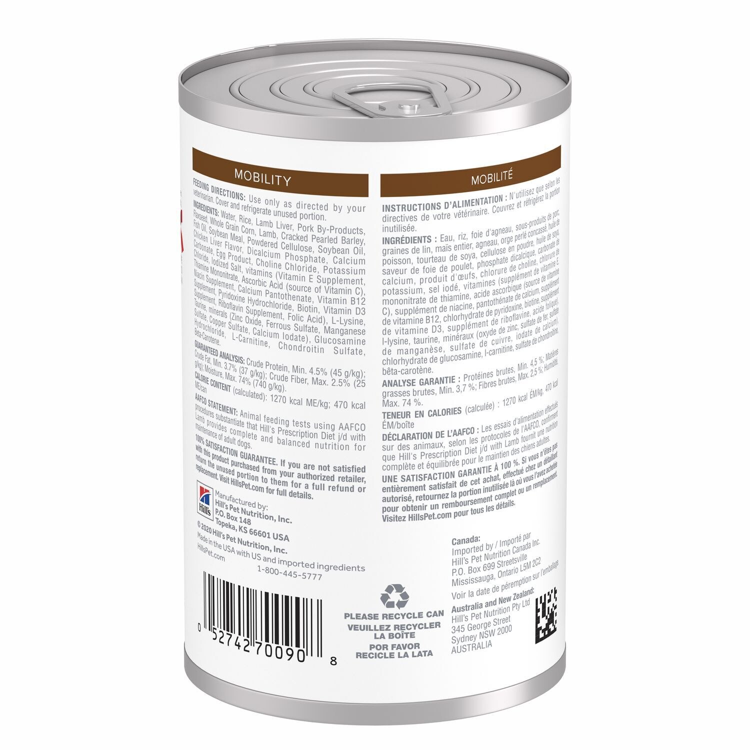 Hillu0027s® Prescription Diet® j/d® Canned Dog Food for Joint Care
