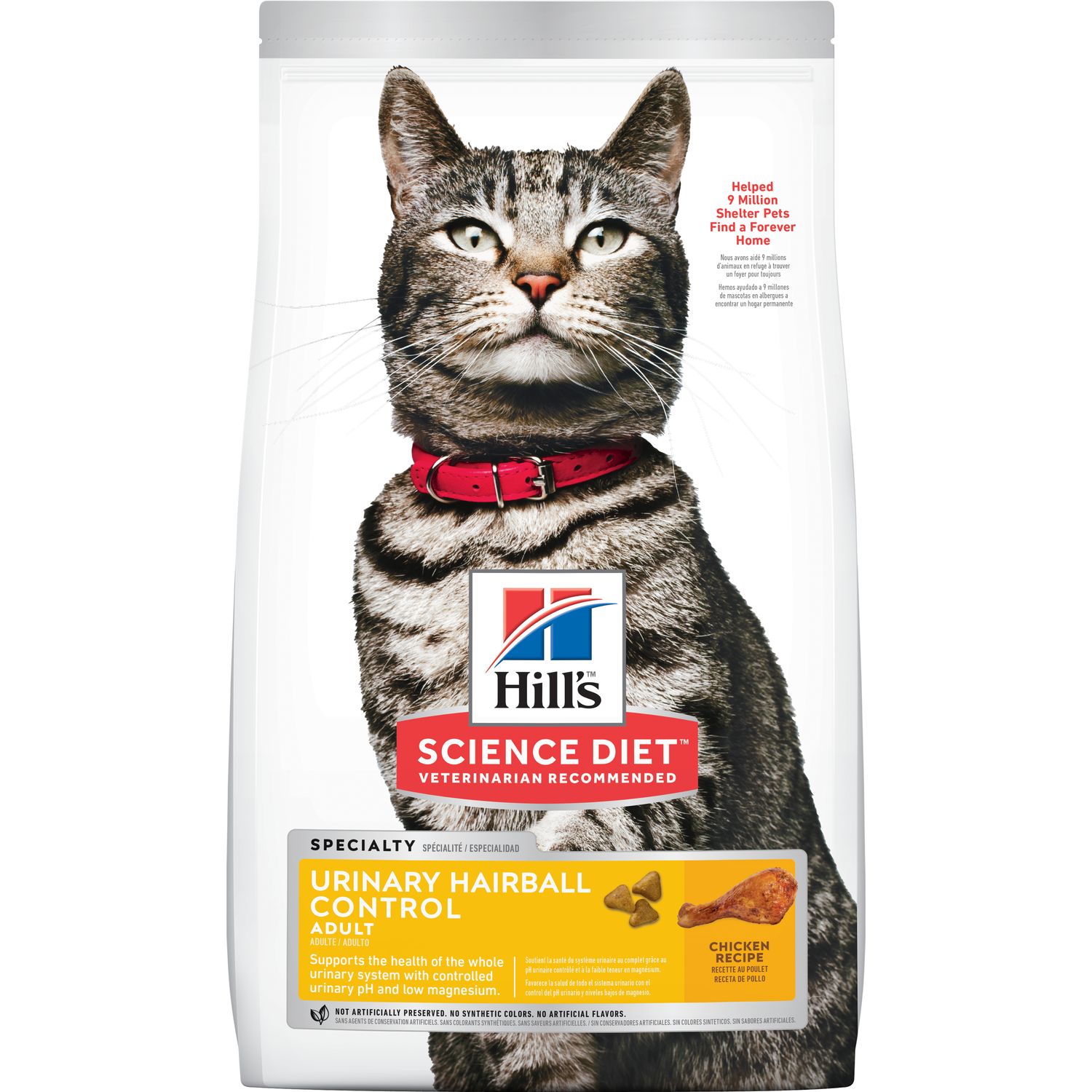 Adult Urinary Hairball Control Chicken Recipe Cat Food