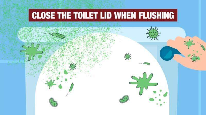 lose the toilet lid when flushing