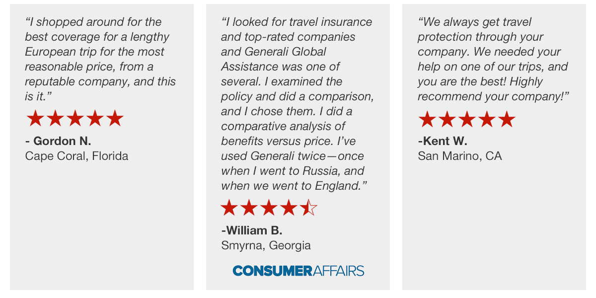 international travel insurance reviews and ratings