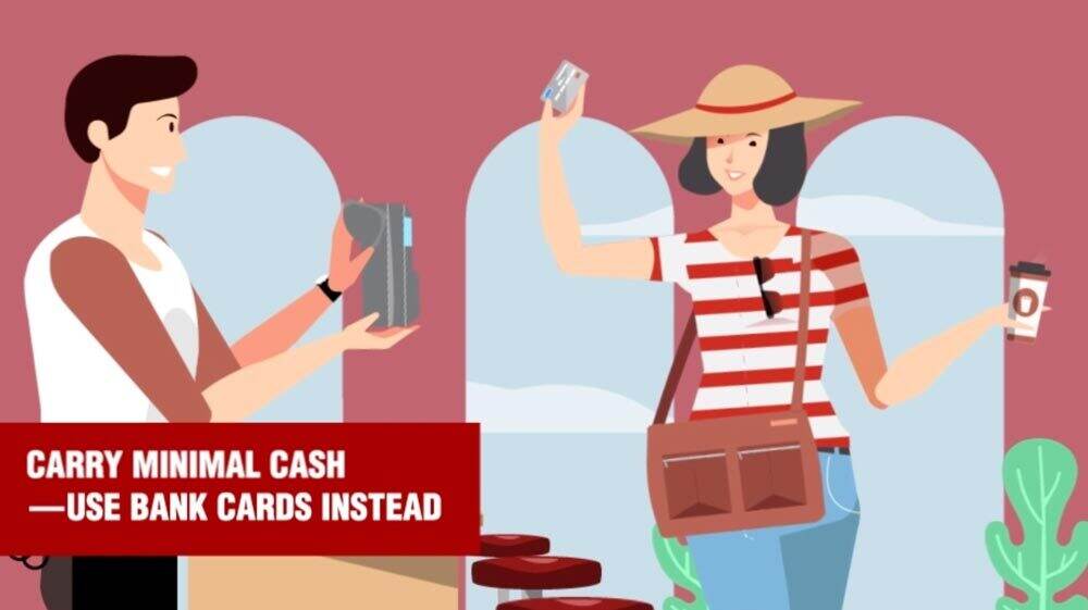 pickpocket tip: carry minimal cash and use cards instead