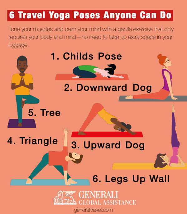 infographic for yoga on vacation