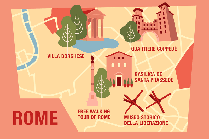Free things to do in Rome infographic