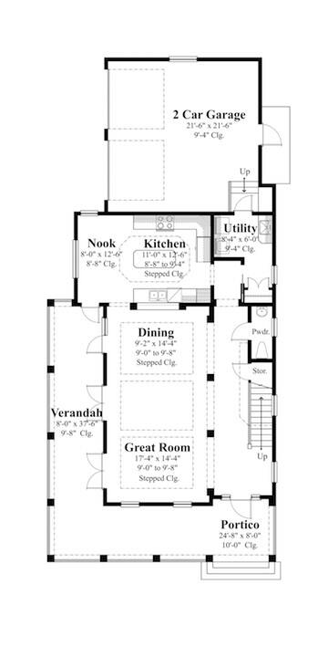House Plans For Narrow Lots, Long Narrow House Plans