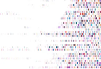 Illustration of gene sequencing
