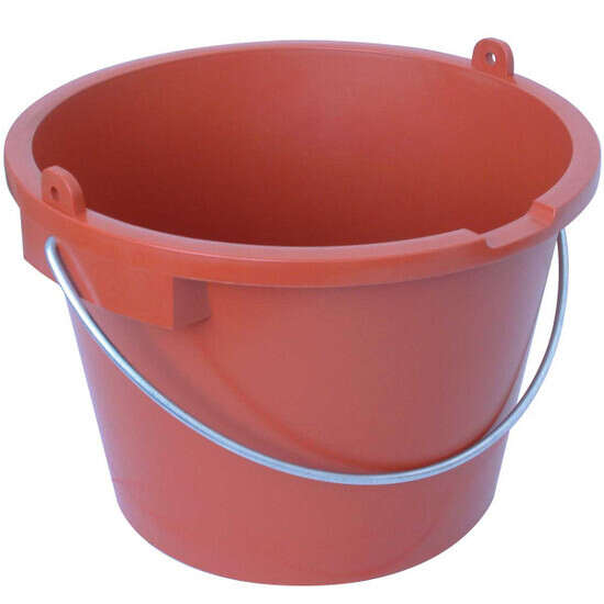 Raimondi 7 Gallon Construction Bucket with Handle High impact injection molded plastic buckets, The toughest bucket in the field, molded of prime high density polyethylene