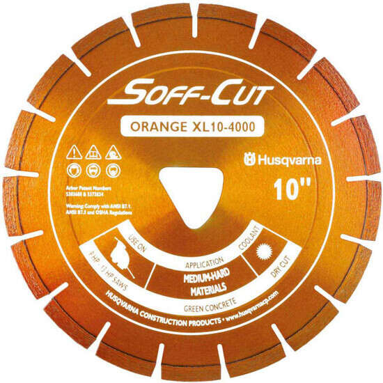 Husqvarna Soff-Cut Excel 4000 Orange Ultra Early Saw Blade
