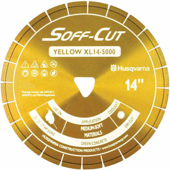 Husqvarna Soff-Cut Excel 5000 Yellow Ultra Early Saw Blade