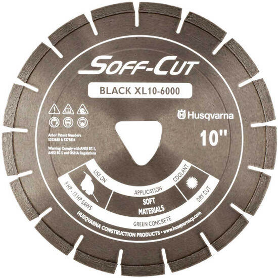 Husqvarna Soff-Cut Excel 6000 Black Ultra Early Saw Blade