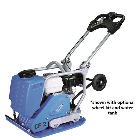 Weber CF2 Plate Compactor with Optional Wheel Kit and Water Tank