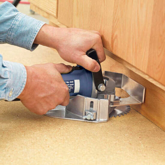 Crain 575 Multi-Undercut Saw Cuts inside corner completely, Cuts doors flush to the floor with a carbide blade