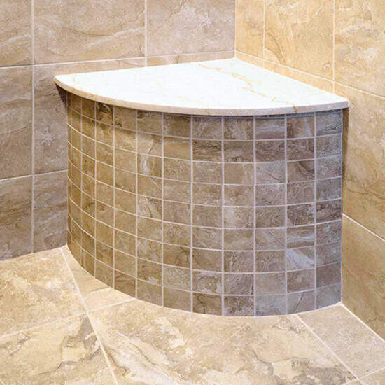 Laticrete Corner Shower Bench With Tile