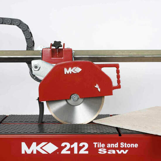 MK 212 Wet Stone Rail Saw Cuts Tile