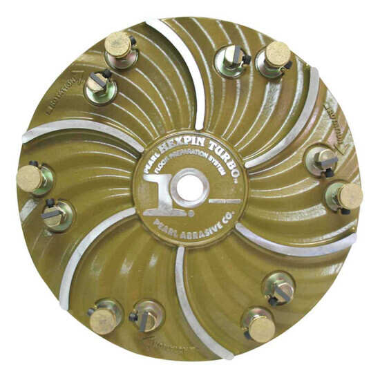 Pearl Abrasive Hexpin 15 inch Plate with EZ Pads