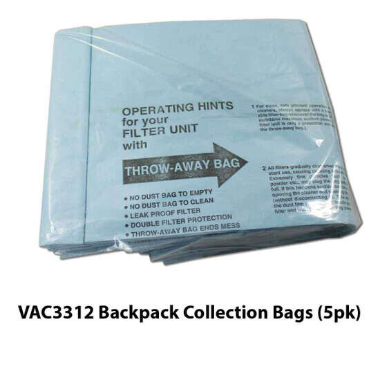 VAC3312 Backpack Collection Bags