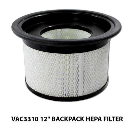 VAC33100 12 inch Backpack HEPA Filter
