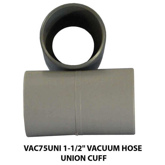 VAC75UNI 1-1/2 inch Vacuum Hose Union Cuff