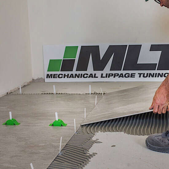 MLT250CAP MLT floor tile installation with Reusable Caps