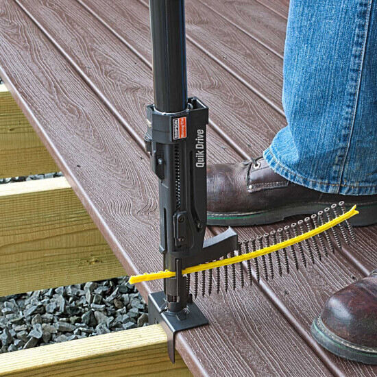 Installing Outdoor Decking with Quik Drive Attachment