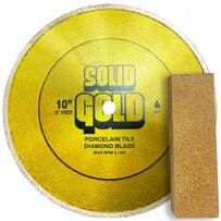 Solid Gold SG-10 Diamond Blade with Solid Gold Dressing Stone