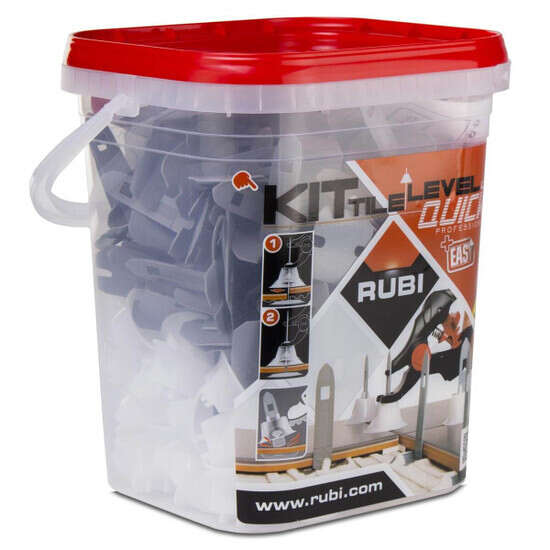 Rubi tile leveling system prevents tile lippage in any type of installation surface
