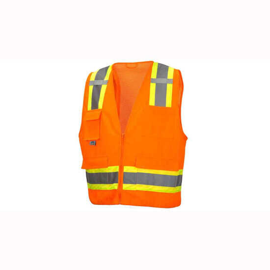 Pyramex RVZ24 Neon Orange Safety Vests