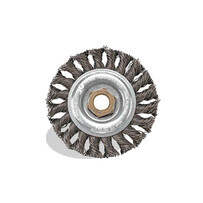 Pearl Abrasive 4 inch Tempered Wire Knot Wheel