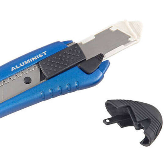 AC-700B Tajima Rock Hard Aluminist Utility Knife Heavy-gauge stainless steel blade sleeves for safety and superior control, Includes 3 Rock Hard blades