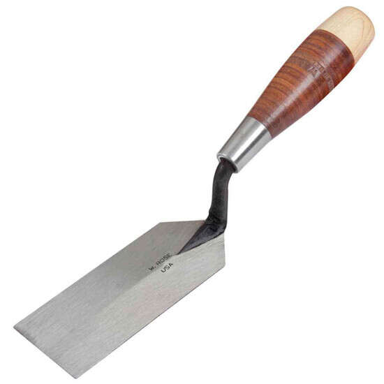 W. Rose 5 inch Margin Trowel with Leather Handle