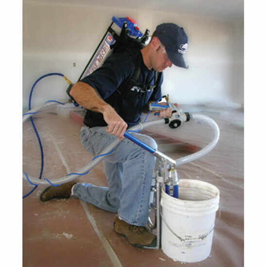 Filling the Enforcer Sprayer for Spraying Wall Textures