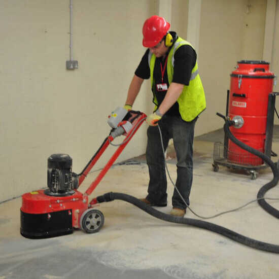 Trelawny Floor Grinder flexible grinding head ensures maximum contact and usage of the diamond while working over rough surfaces