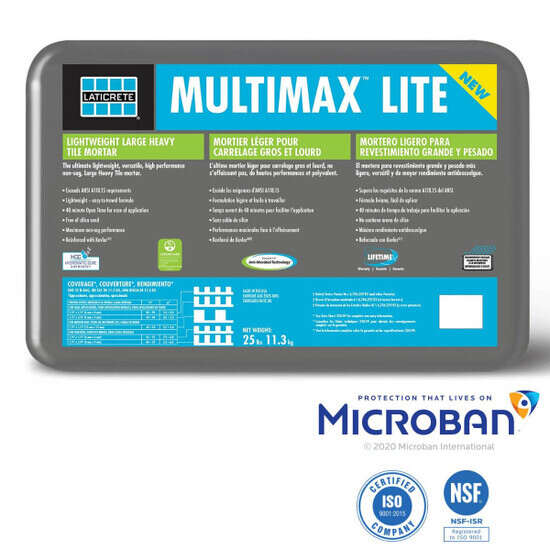 Laticrete MultiMax Lite Grey Mortar with Microban
