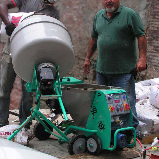 Imer Cement Mixer In Use